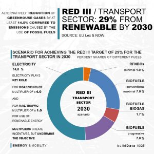 RED III (Renewable Energy Directive III) - Considerations on the transport sector